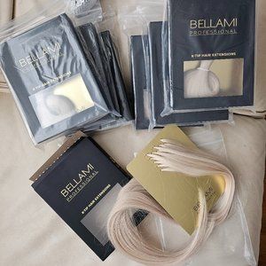 BELLAMI PROFESSIONAL KERATIN TIP 24" PURE PLATINUM #88 BLONDE NATURAL 1 BUNDLE